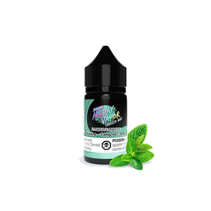 All day vapor salt nic E-liquid Tobacco Mint