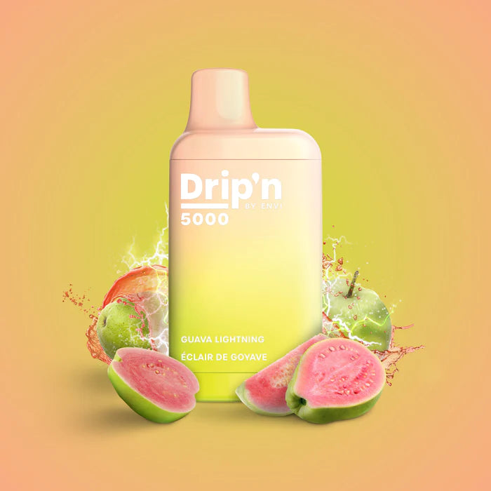 Drip’n 5000 disposable vape Guava Lightning