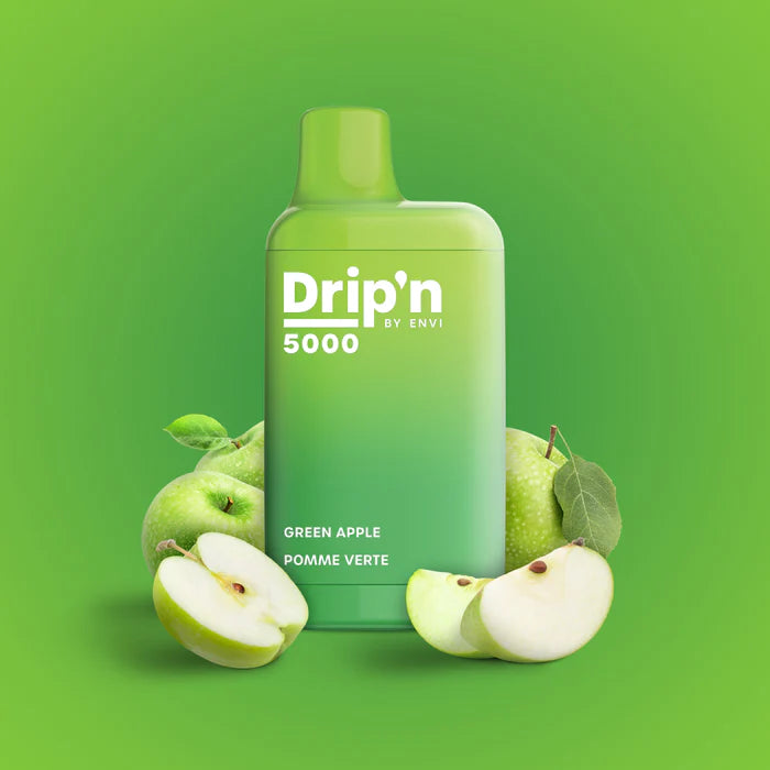Drip’n 5000 disposable vape Green Apple