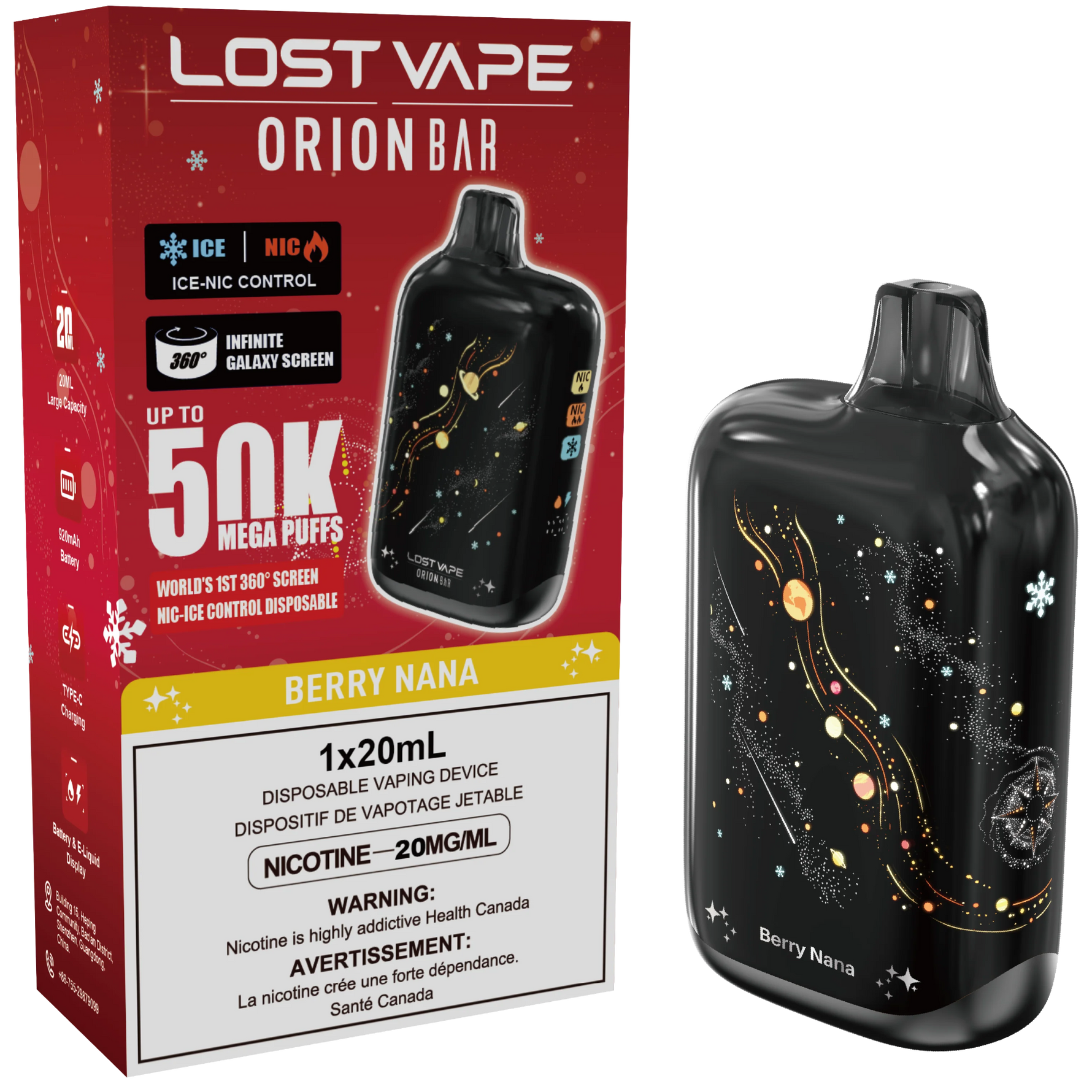 lost vape orion bar instructions Lost Vape Orion Bar 50K Review: 360° Display & Ice Boost main image 0