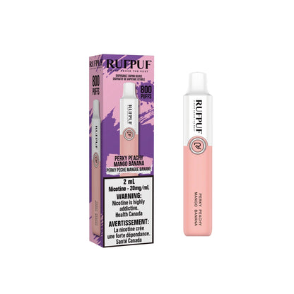 Rufpuf 800 puff disposable Perky Peachy Mango Banana