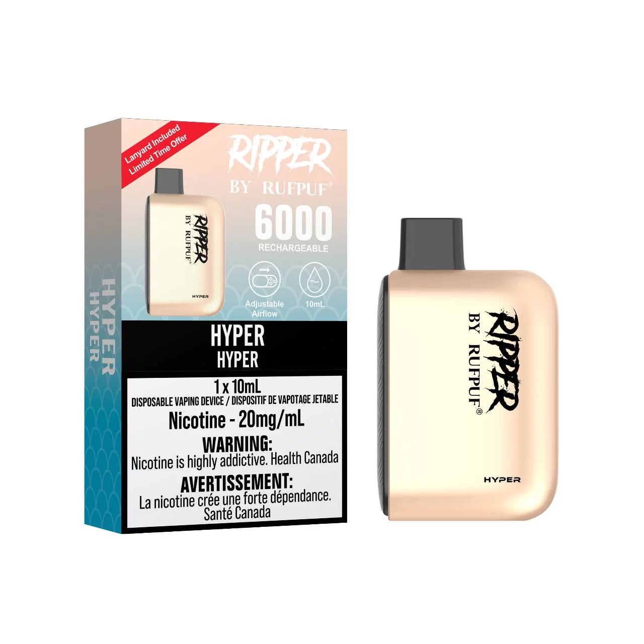 Ripper 6000 20mg disposable