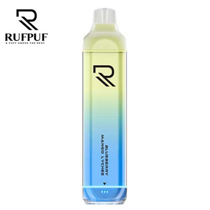 Rufpuf 7500 0mg Nicotine Free disposable Blueberry Mango Lychee 