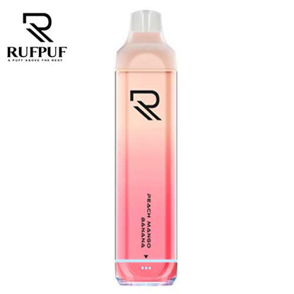 Rufpuf 7500 0mg Nicotine Free disposable Peach Mango Banana