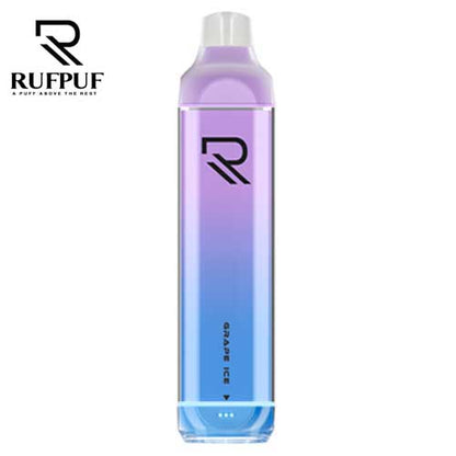 Rufpuf 7500 0mg Nicotine Free disposable Grape ice