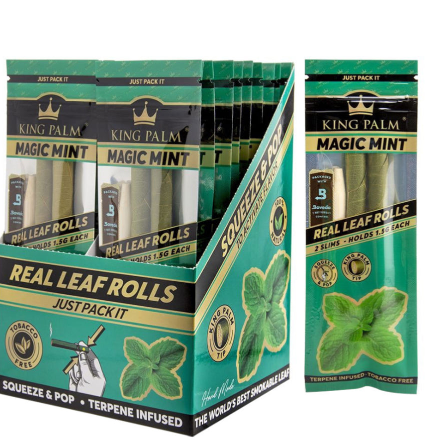 King-palm-leaf-roll-flavoured-cone-magic-mint 