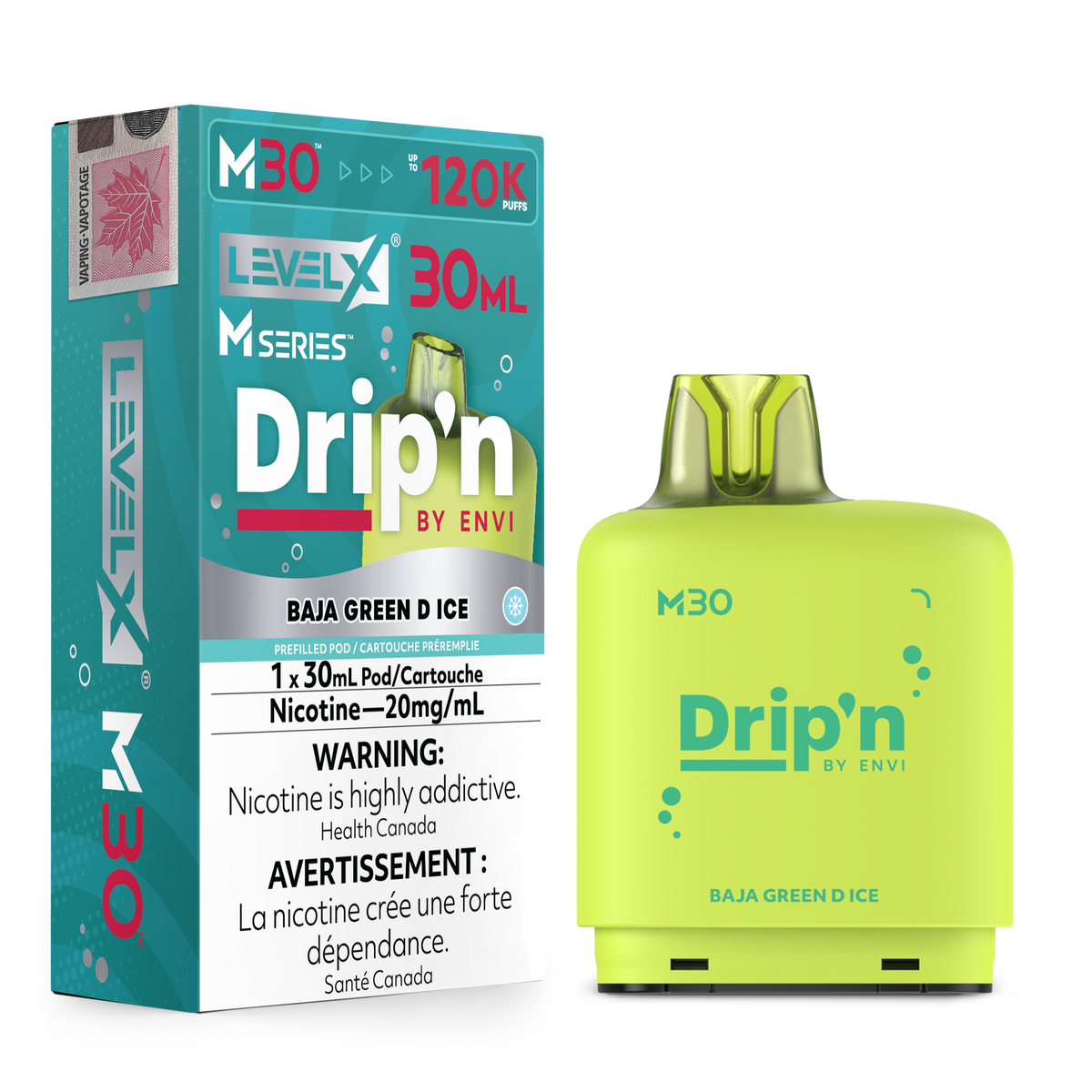 Level X M Series Drip'n 30mL 120K Replacement Pod