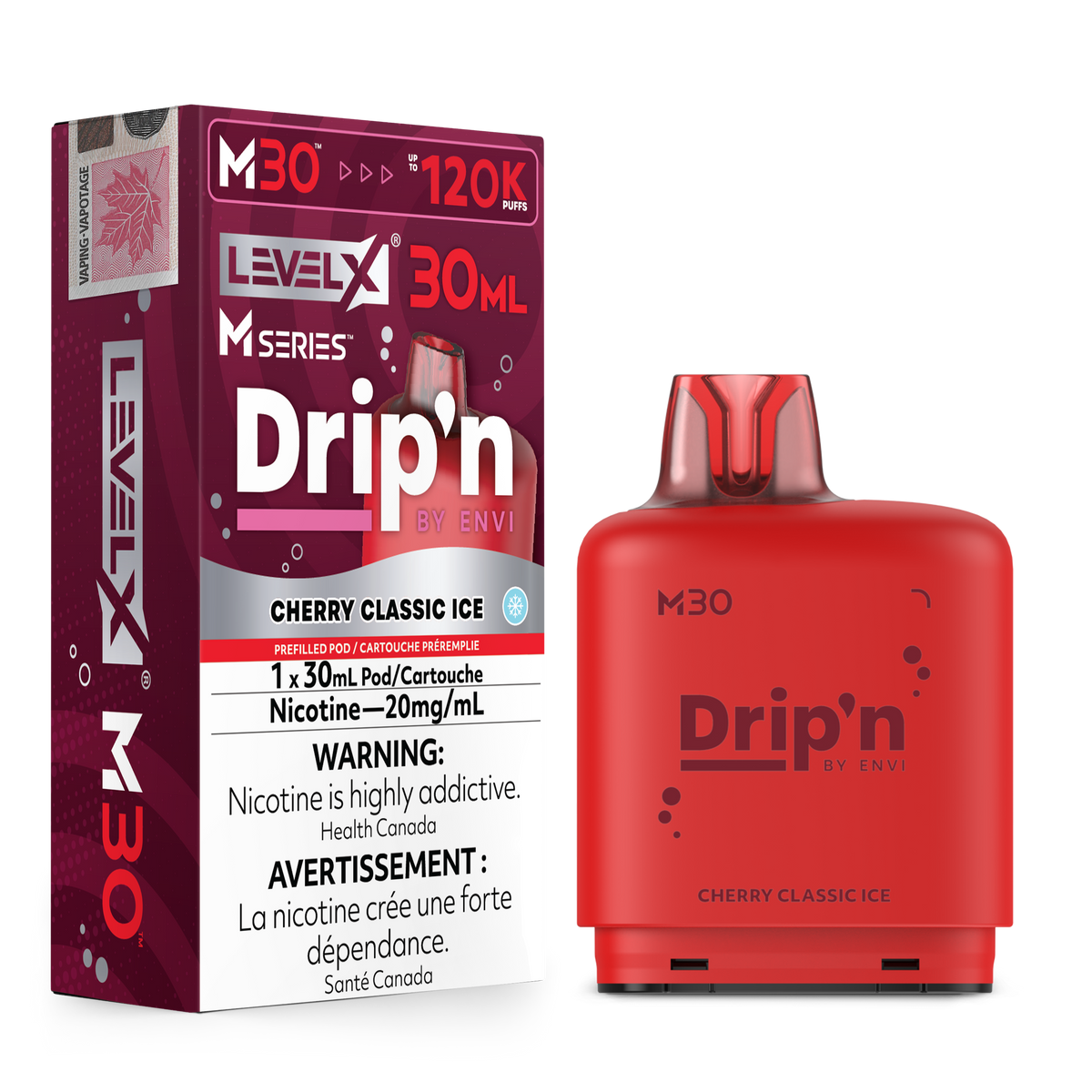 Level X M Series Drip'n 30mL 120K Replacement Pod