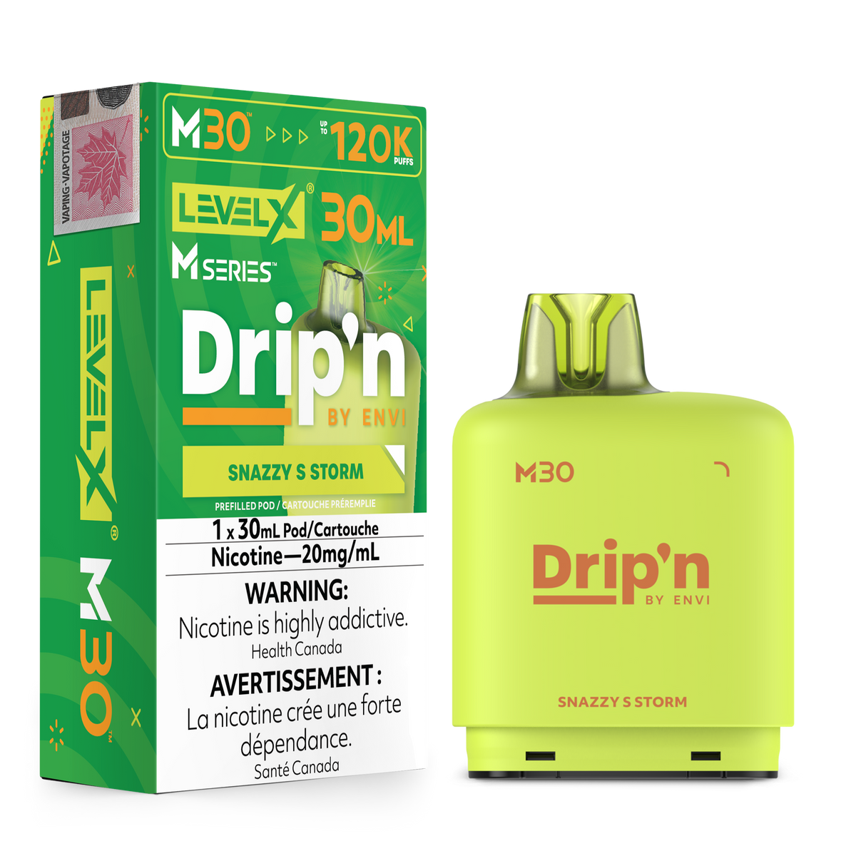 Level X M Series Drip'n 30mL 120K Replacement Pod