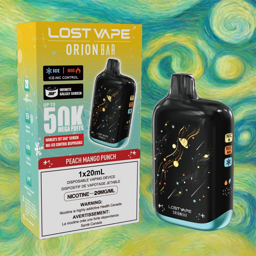 Lost Vape Orion Bar 50k, Peach Mango Punch