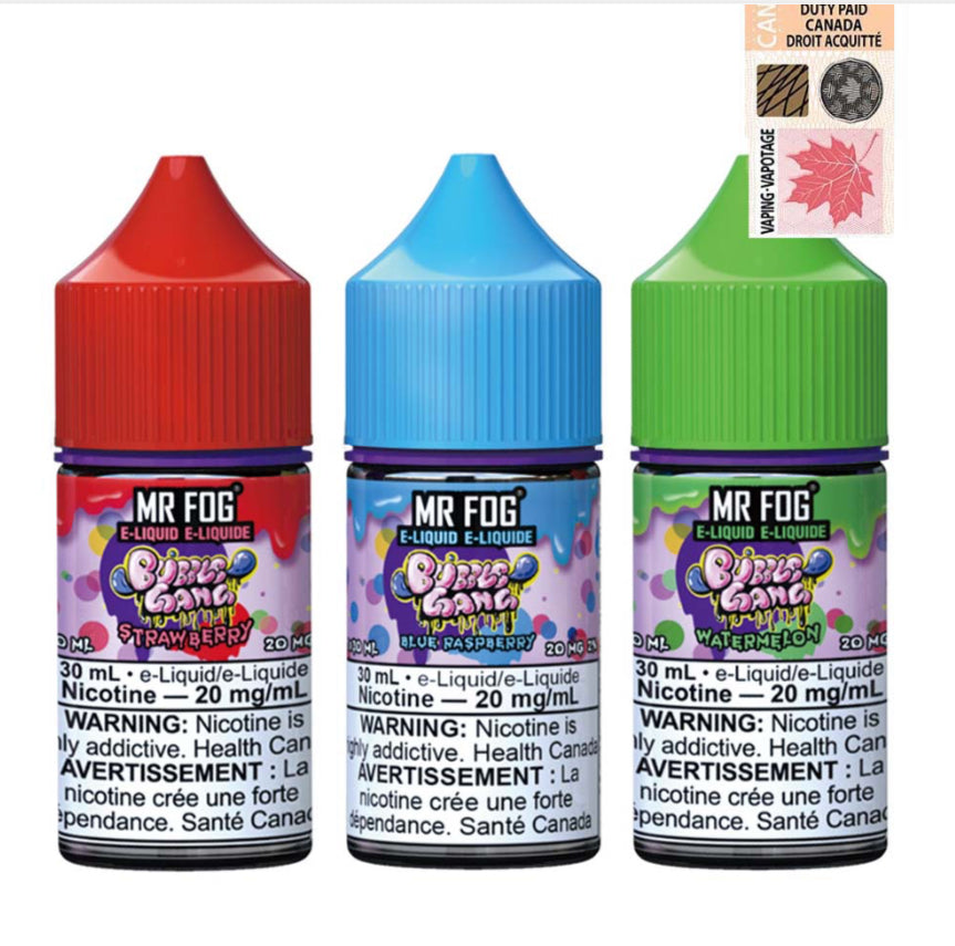 Mr.Fog Magic Cotton, Pop Up and Bubble Gang E-Liquid