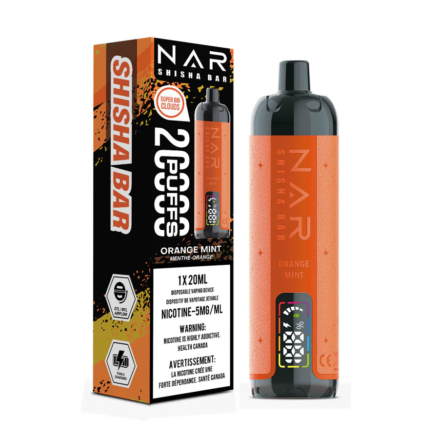 Nar Bar-Shisha-Disposable-20000-Orange Mint