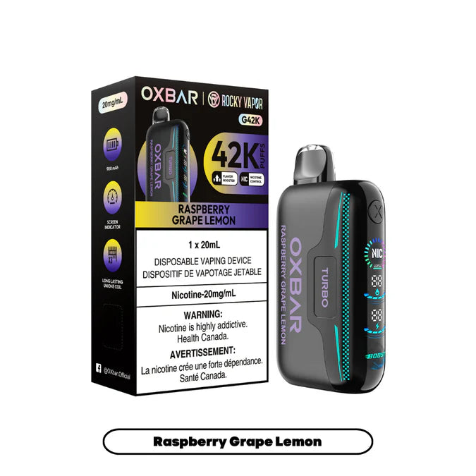 Oxbar-42k-Raspberry Grape Lemon