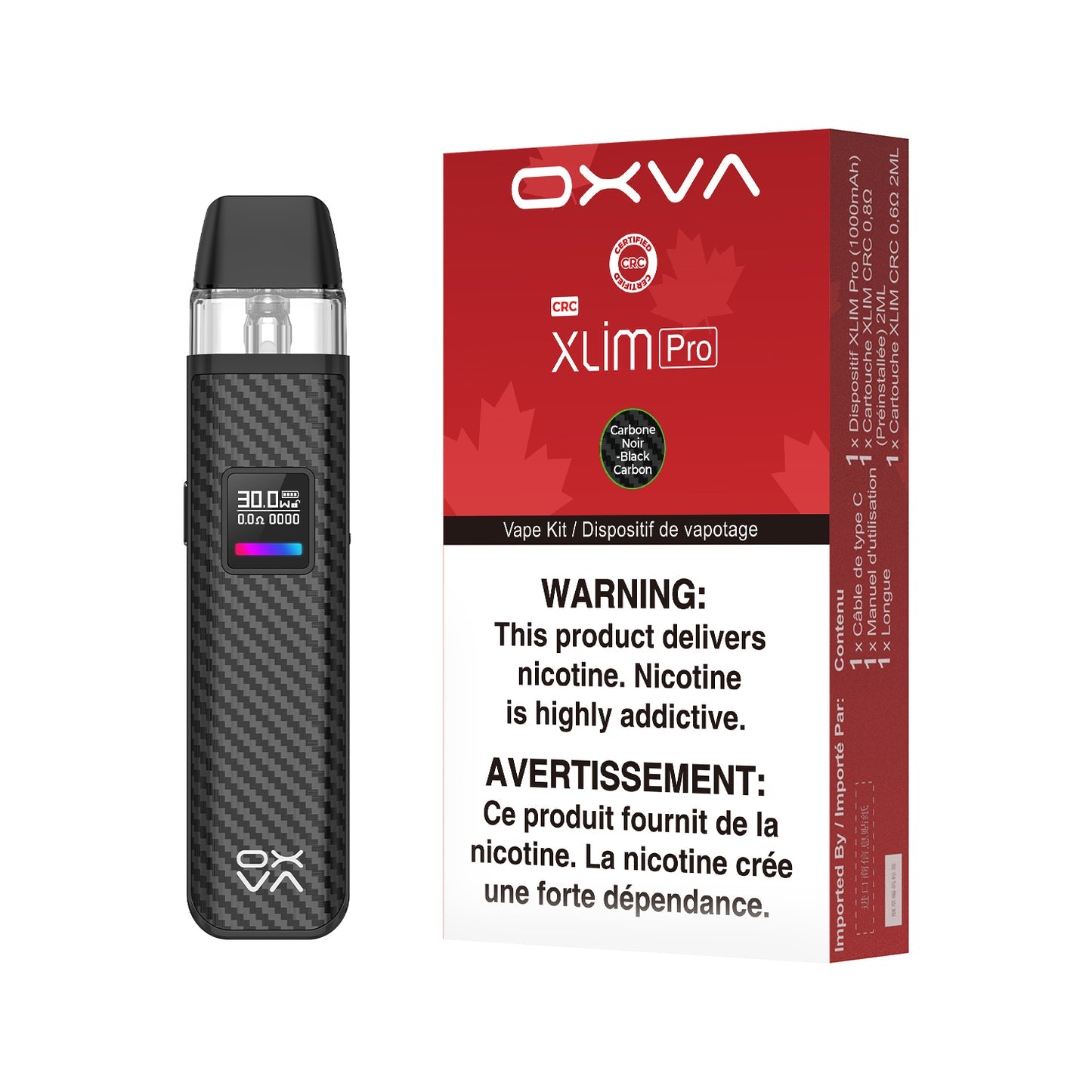 voopoo argus g2 coils Oxbar Oxva Xlim Pro (Rectangle) – Vape Zone & Smokers Accessories