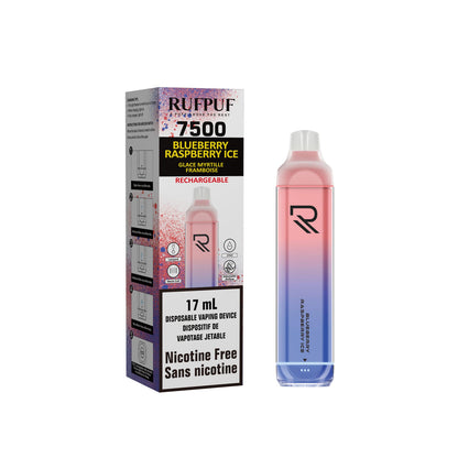 RUFPUF 7500 Nicotine Free Blueberry Cherry Ice