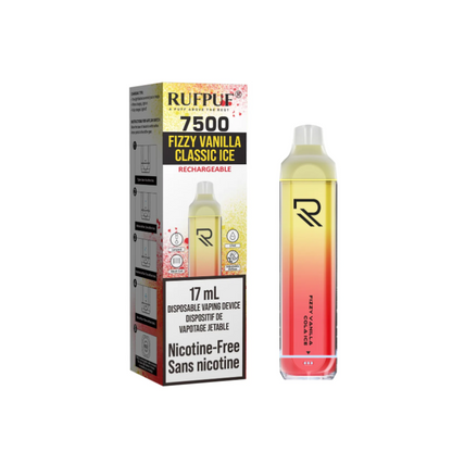 RUFPUF 7500 Nicotine Free Fizzy Vanilla Classic Ice