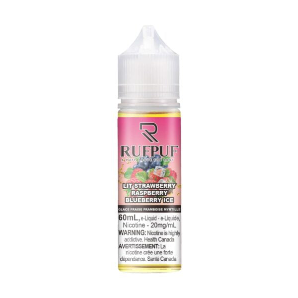 RUFPUF E-Juice 20mg/60ml Lit Strawberry Raspberry Blueberry Ice