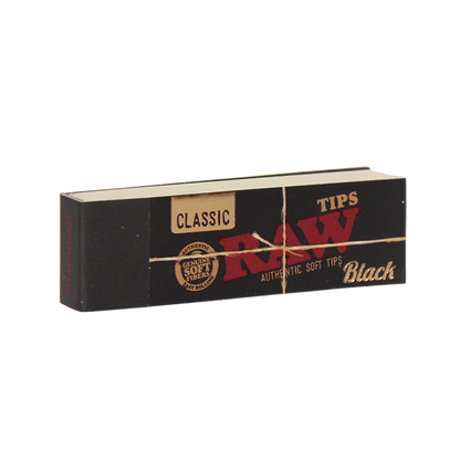 Raw Rolling Papers And Tips Classic Black 1 1/4