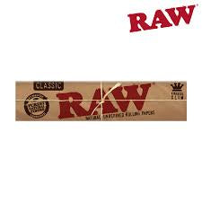 Raw Rolling Papers And Tips King Size Slim Natural Unrefined Rolling Papers