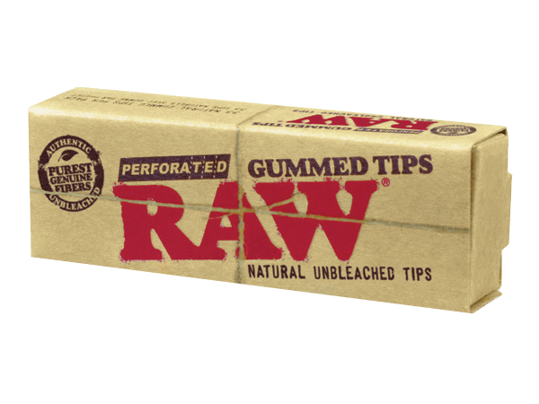 Raw Rolling Papers And Tips Perforated Gummed Tips 33pcs