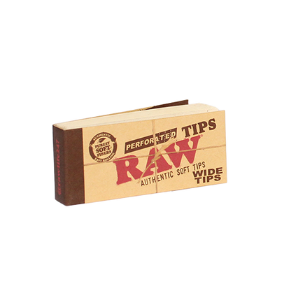 Raw Rolling Papers And Tips Perforated Wide Tips