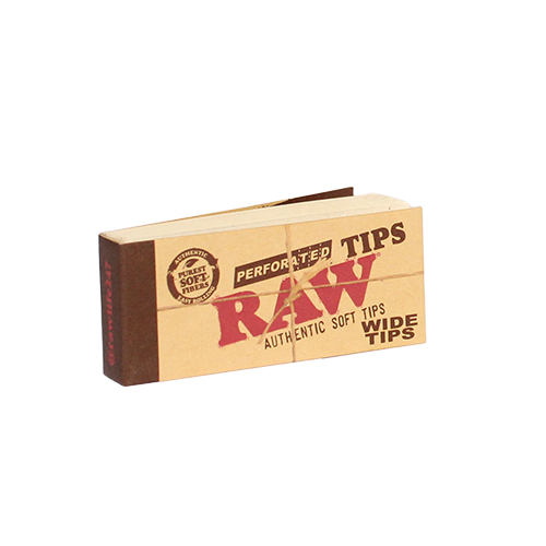 Raw Rolling Papers And Tips Perforated Wide Tips