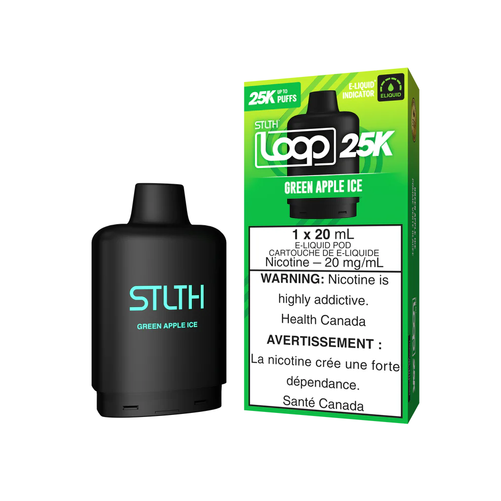 STLTH Loop 25k Pods Green Apple Ice