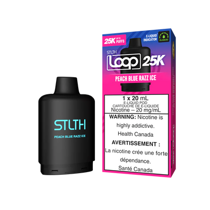 STLTH Loop 25k Pods Peach Blue Razz Ice