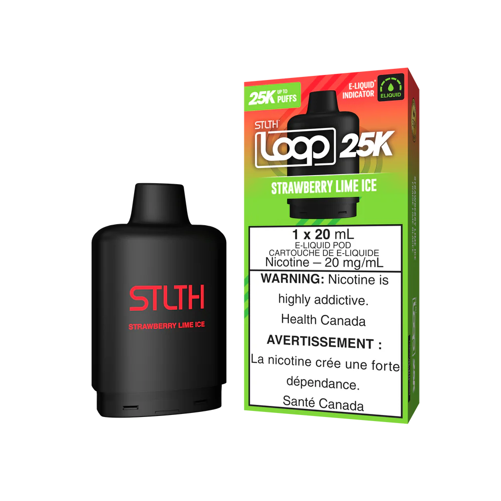 STLTH Loop 25k Pods Strawberry Lime Ice