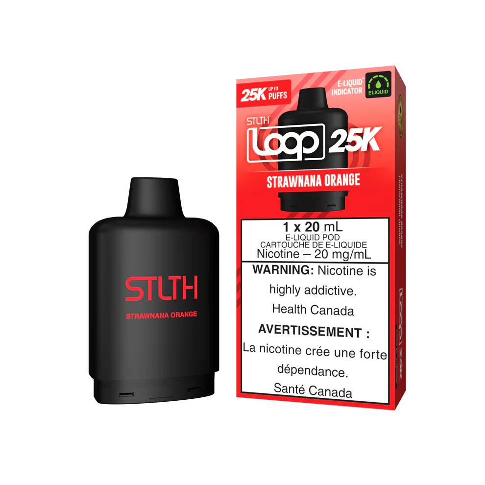 STLTH Loop 25k Pods Strawnana Orange