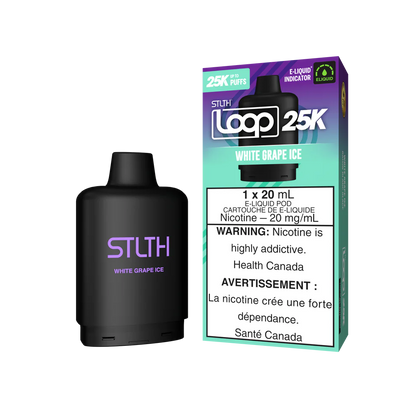 STLTH Loop 25k Pods White Grape Ice