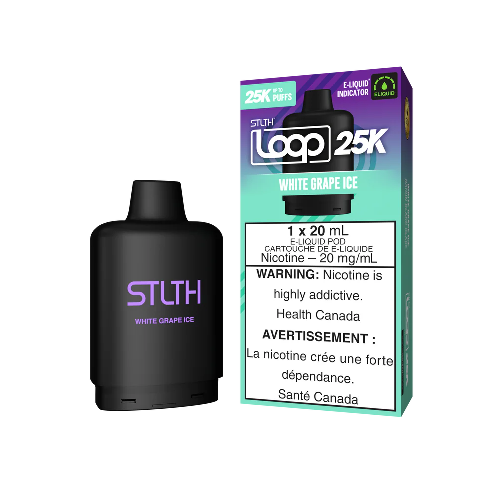 STLTH Loop 25k Pods White Grape Ice