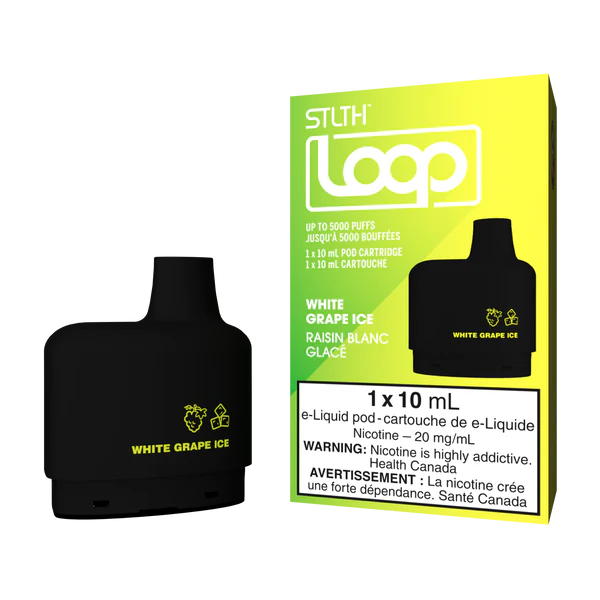 STLTH Loop 5k Pods White Grape Ice