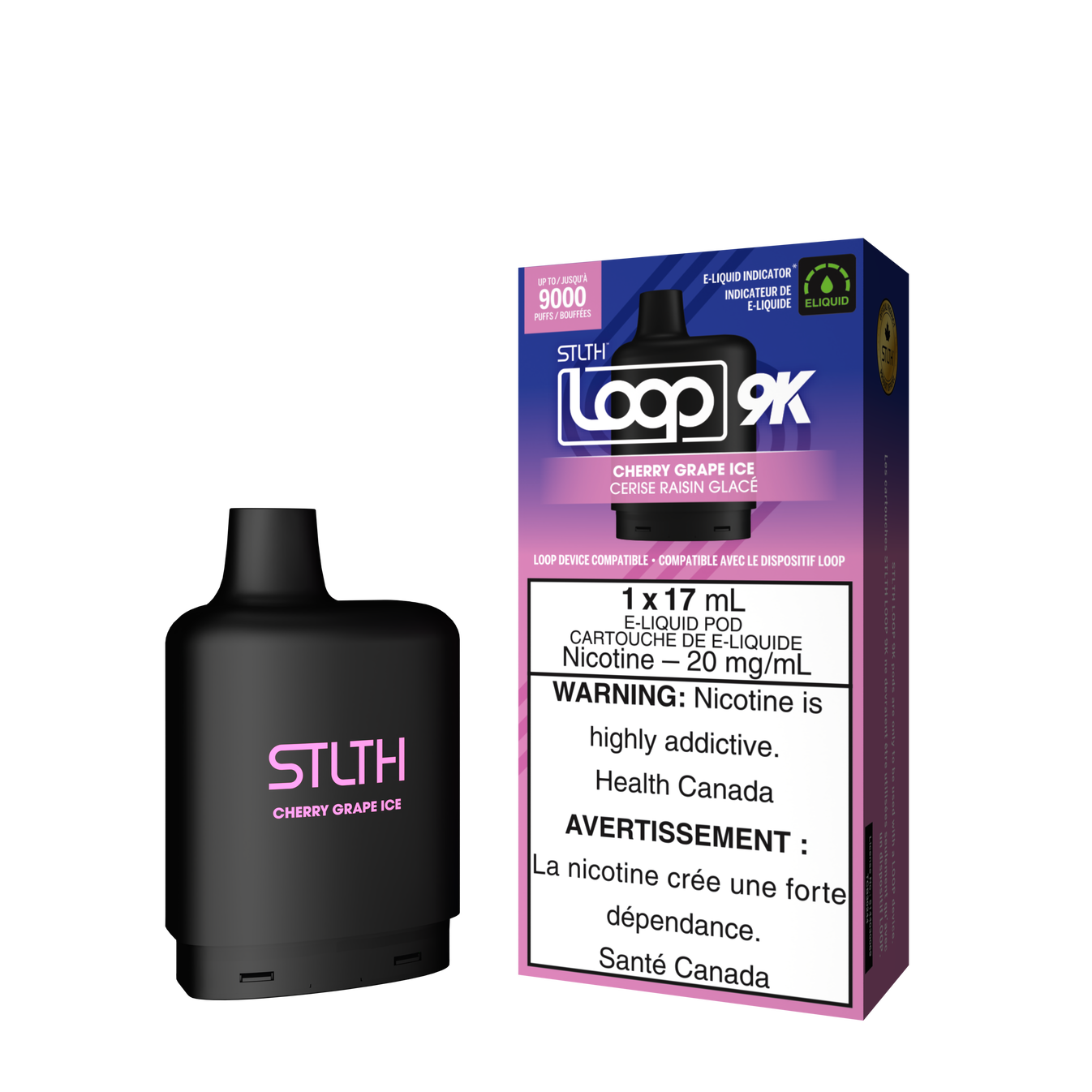 STLTH Loop 9k Pods Cherry Grape Ice