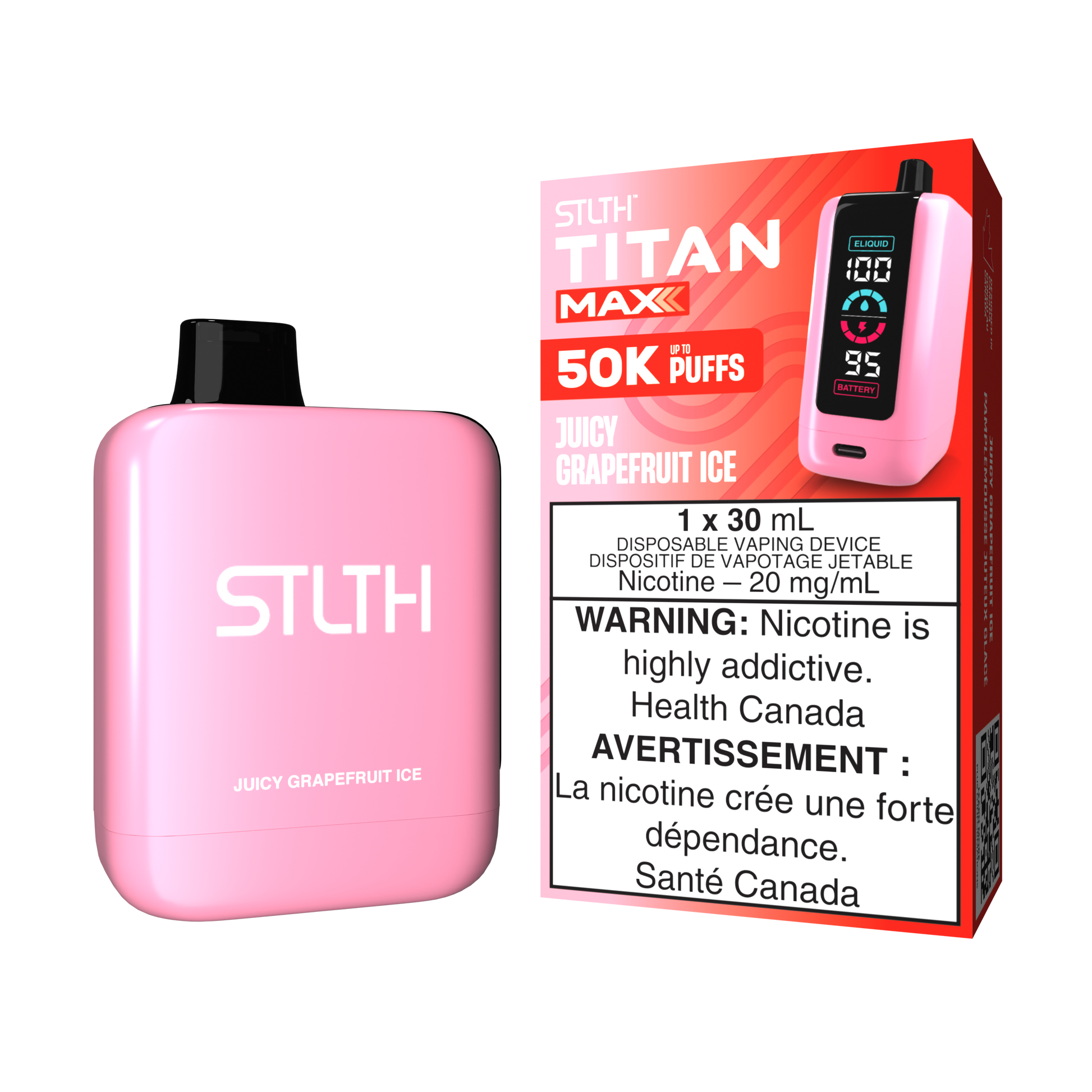 STLTH Titan Max 50k Juicy Grapefruit Ice