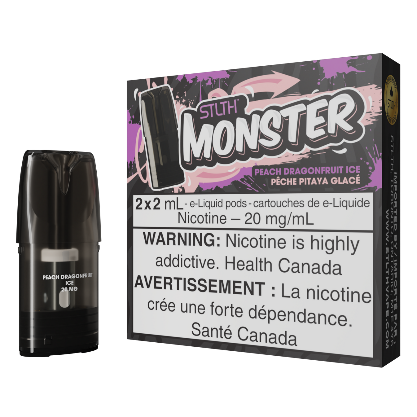 STLTH-monster-pod-peach-dragonfruit-ice 