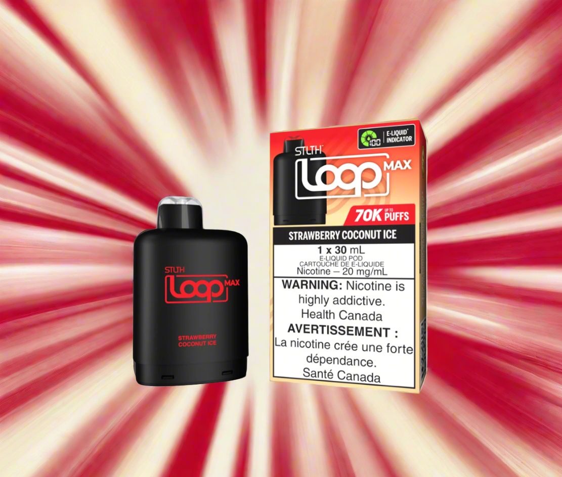 Stlth Loop 70k, Strawberry Coconut Ice