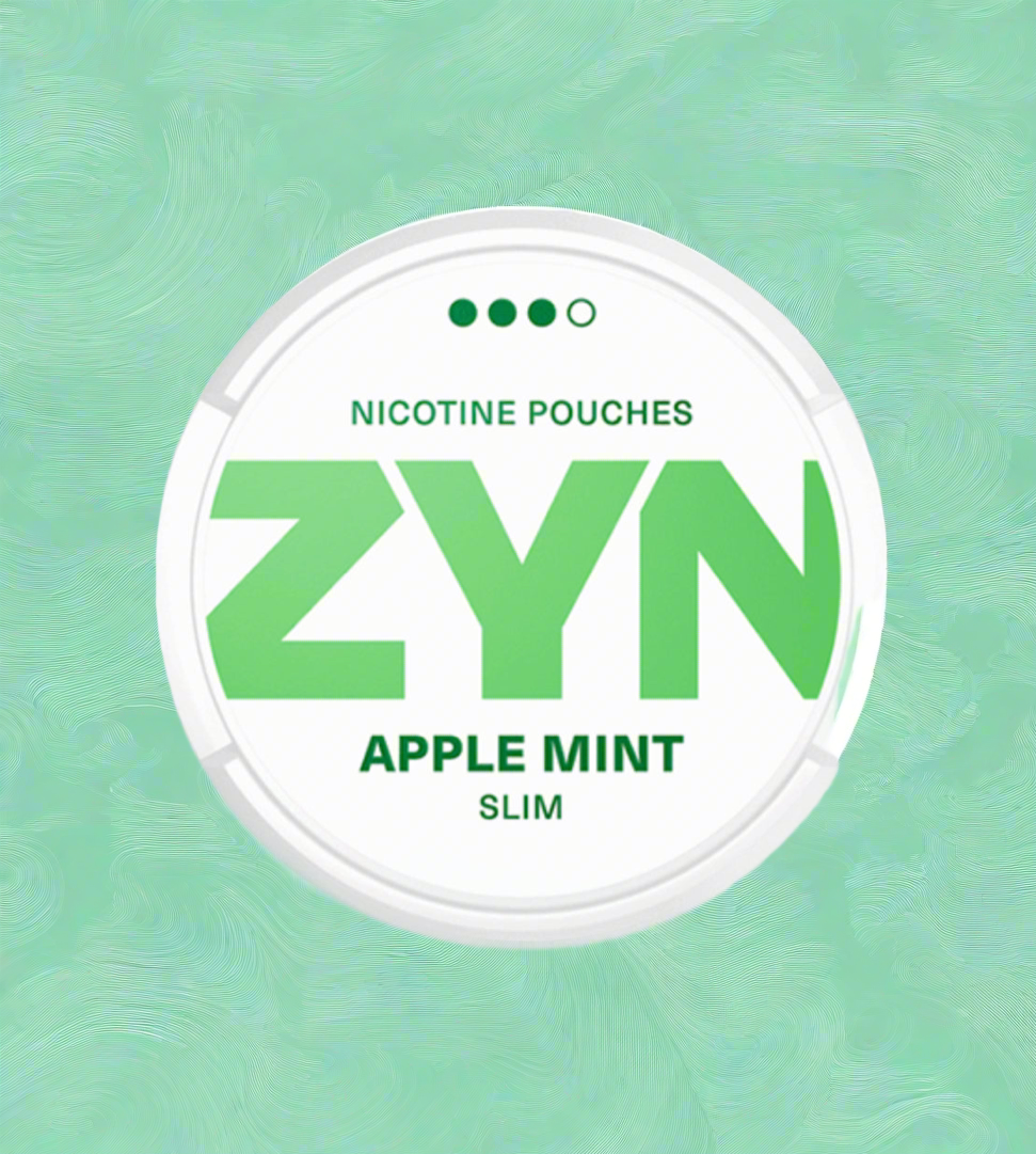 Zyn-nicotine-pouches-Apple-mint-slim-green-white-9mg 